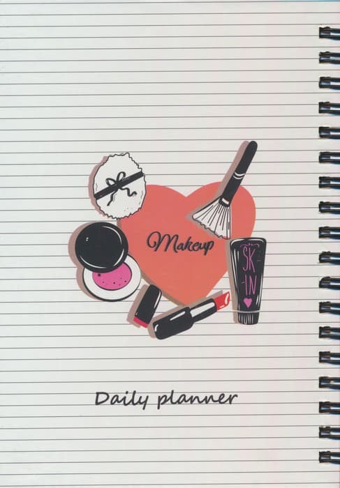 دفتر برنامه ریزی (پلنر روزانه LOVE MAKEUP:کد802)،(سیمی)