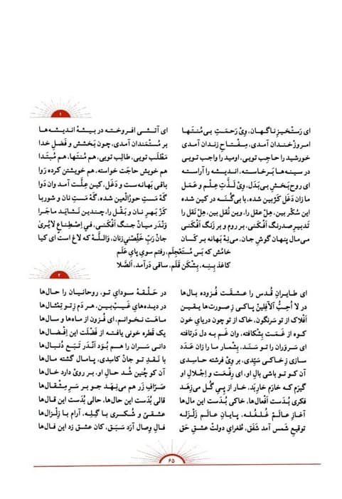 کلیات شمس تبریزی (2جلدی،گلاسه،باقاب)