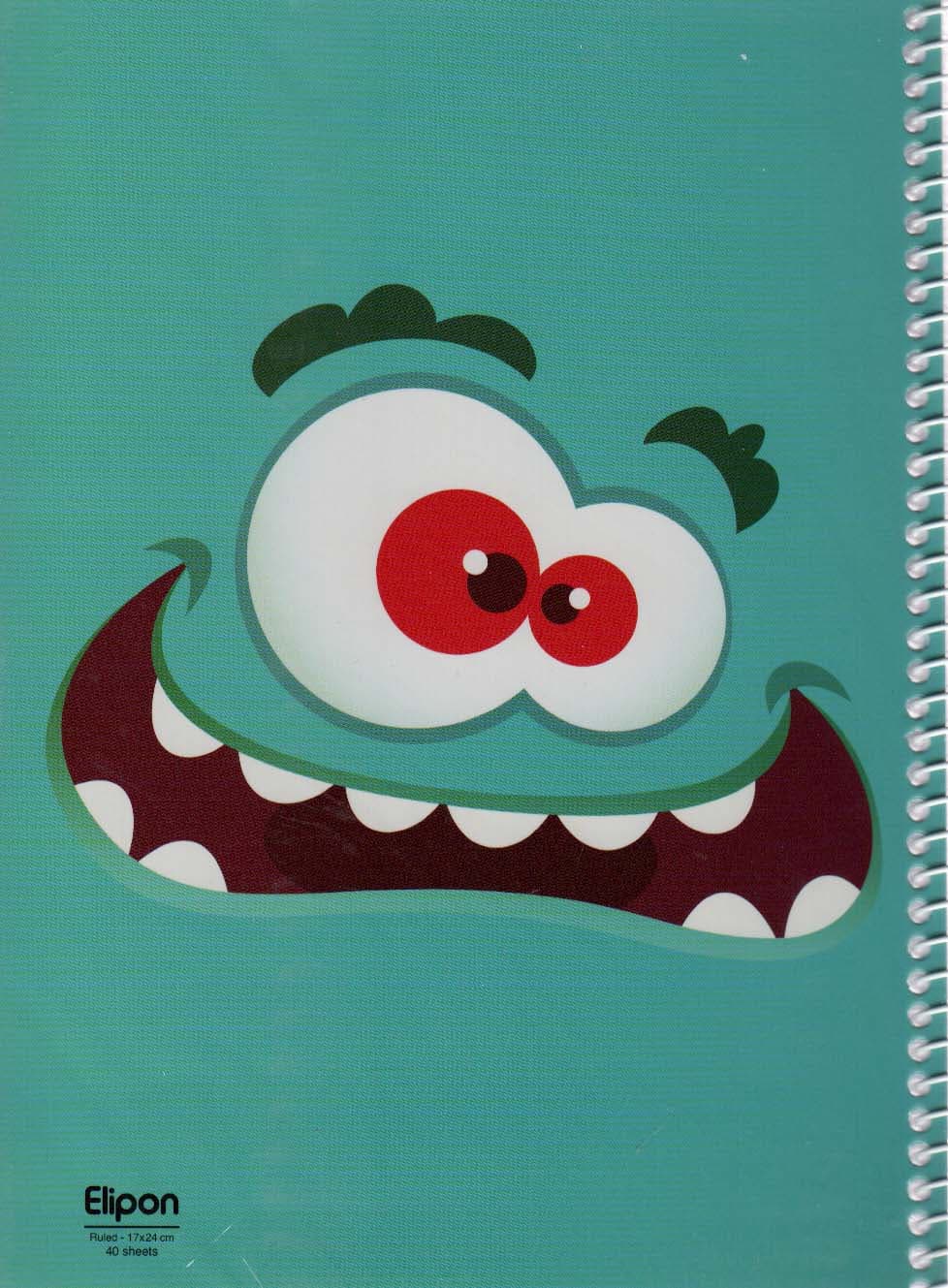 دفتر خط دار کلاسیک 40 برگ (8طرح،کد 212)،(سیمی)