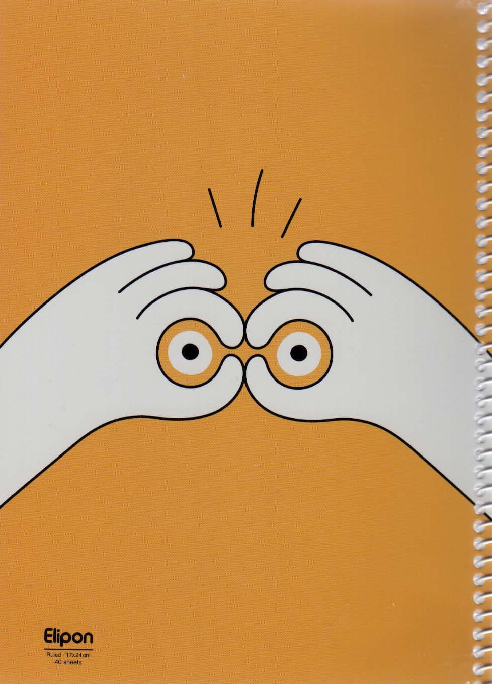 دفتر خط دار کلاسیک 40 برگ (8طرح،کد 212)،(سیمی)