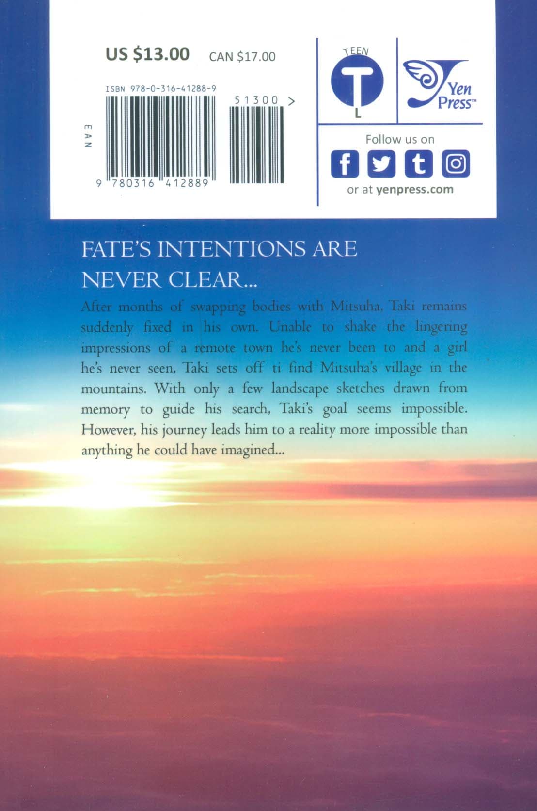 مانگا 02 (YOUR NAME:اسم تو)،(کمیک استریپ)،(زبان اصلی،انگلیسی)