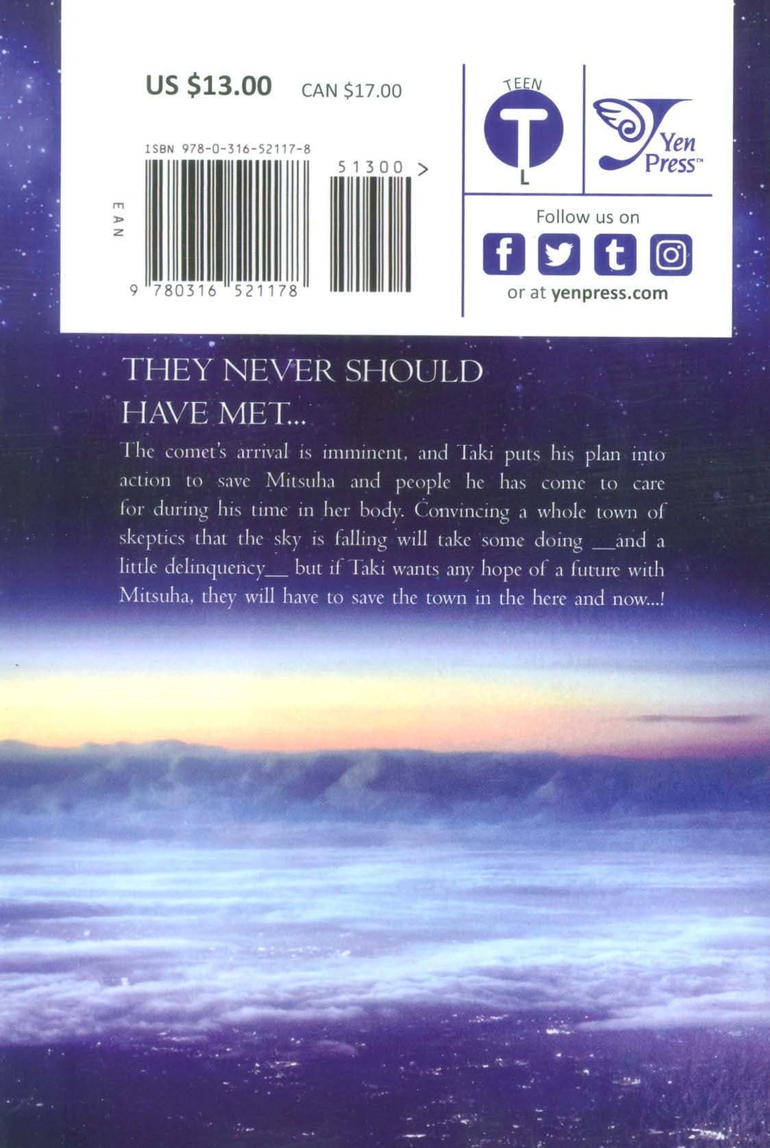 مانگا 03 (YOUR NAME:اسم تو)،(کمیک استریپ)،(زبان اصلی،انگلیسی)