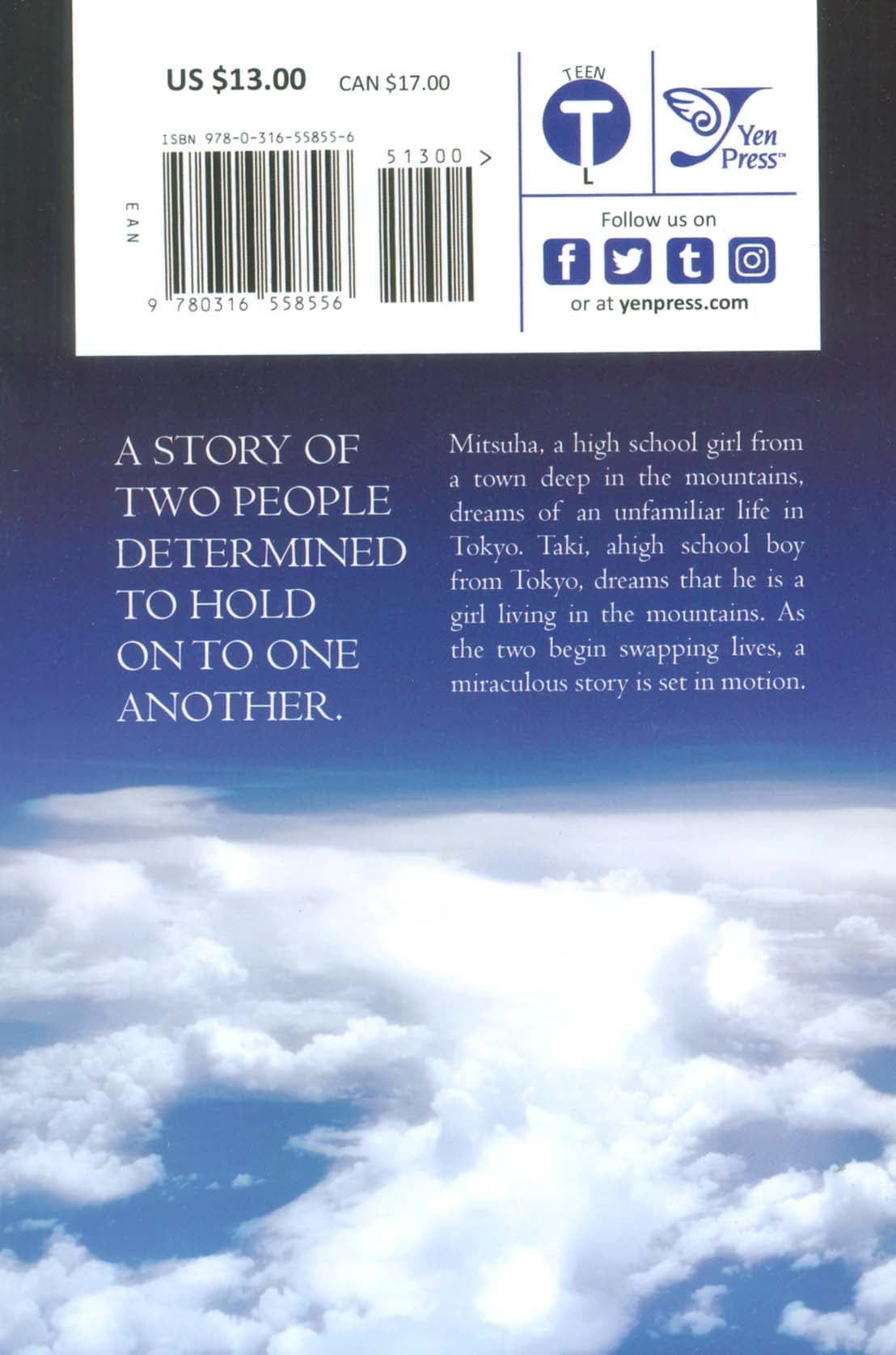 مانگا 01 (YOUR NAME:اسم تو)،(کمیک استریپ)،(زبان اصلی،انگلیسی)