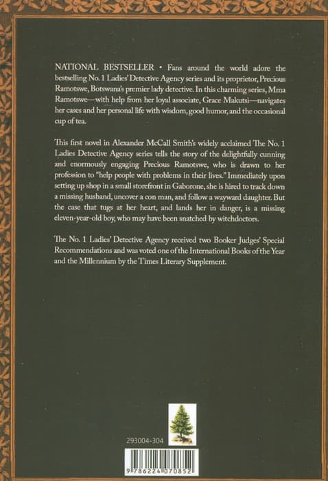 THE NO 1 LADIES DETECTIVE AGENCY:دفتر کارگاهی شماره 1 بانوان (زبان اصلی،انگلیسی)