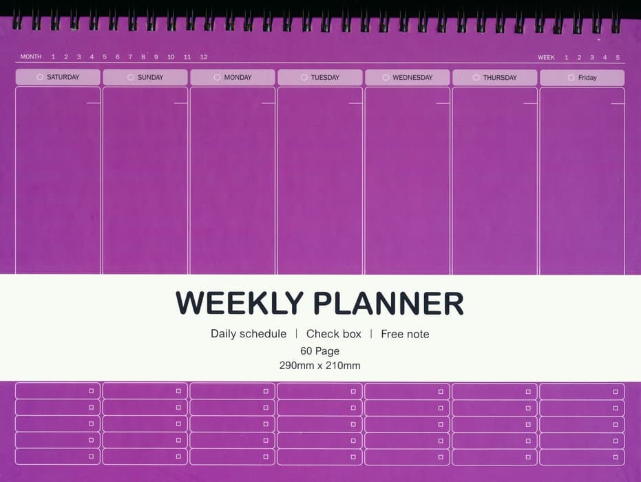 دفتر برنامه ریزی (پلنر هفتگی،کد 786)،(سیمی)