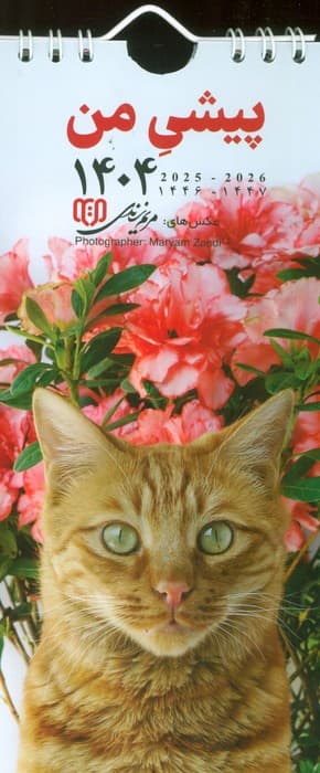 تقویم دیواری 1404 (طرح پیشی من)،(سیمی،گلاسه)