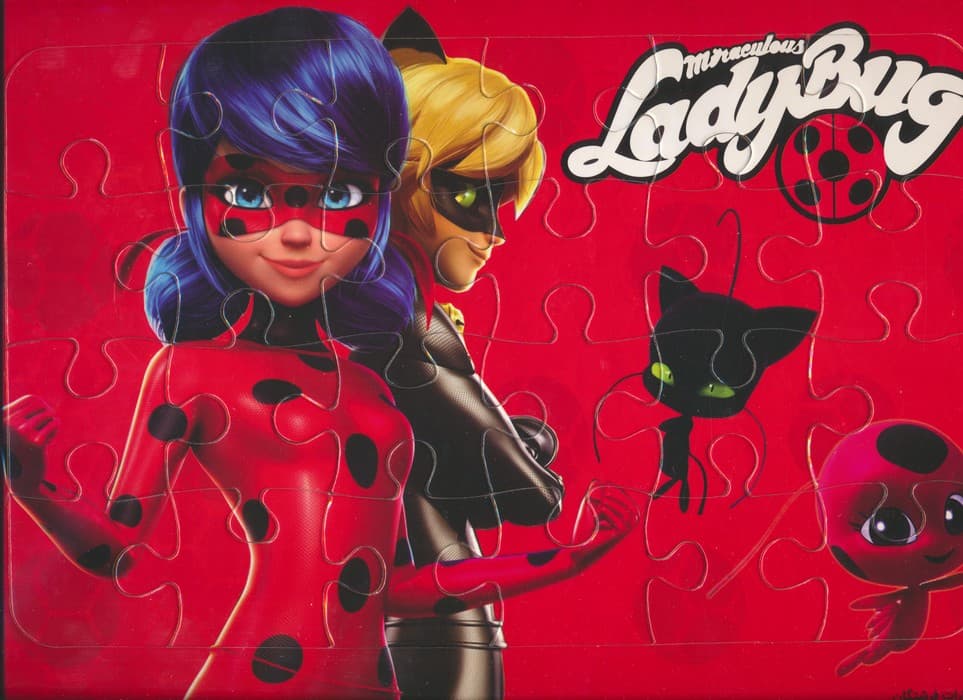 پازل 24 تکه پشت وایت بردی دختر کفشدوزکی (گلاسه)