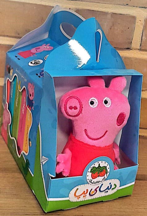 مجموعه کتاب های فومی دنیای پپا همراه با عروسک (ببین و بگو)،(6جلدی،2زبانه،باجعبه)