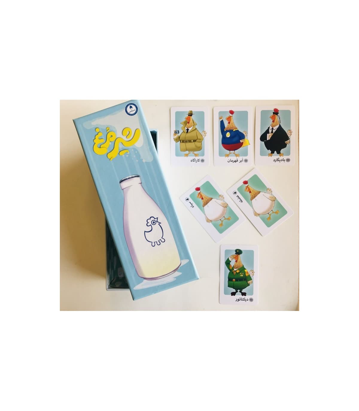 بسته بازی رومیزی کارتی شیر مرغ