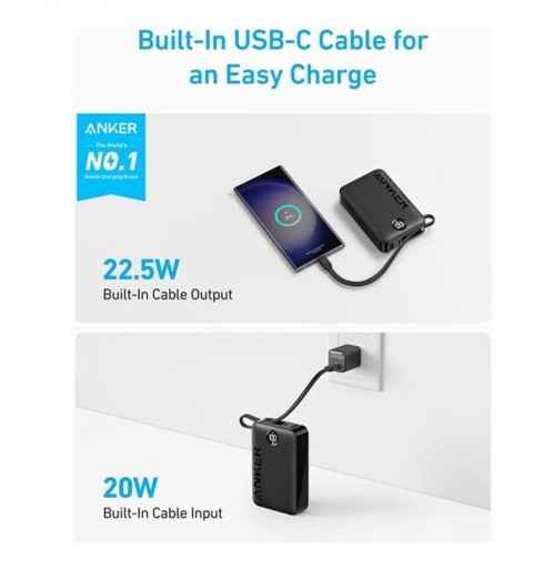 پاوربانک انکر 20000mAh مدل A1647 (مشکی)