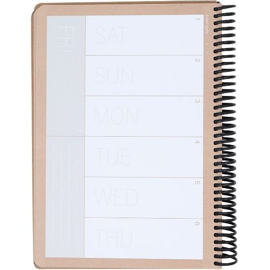 پلنر هفتگی وزیری Weekly Planner کد 0215