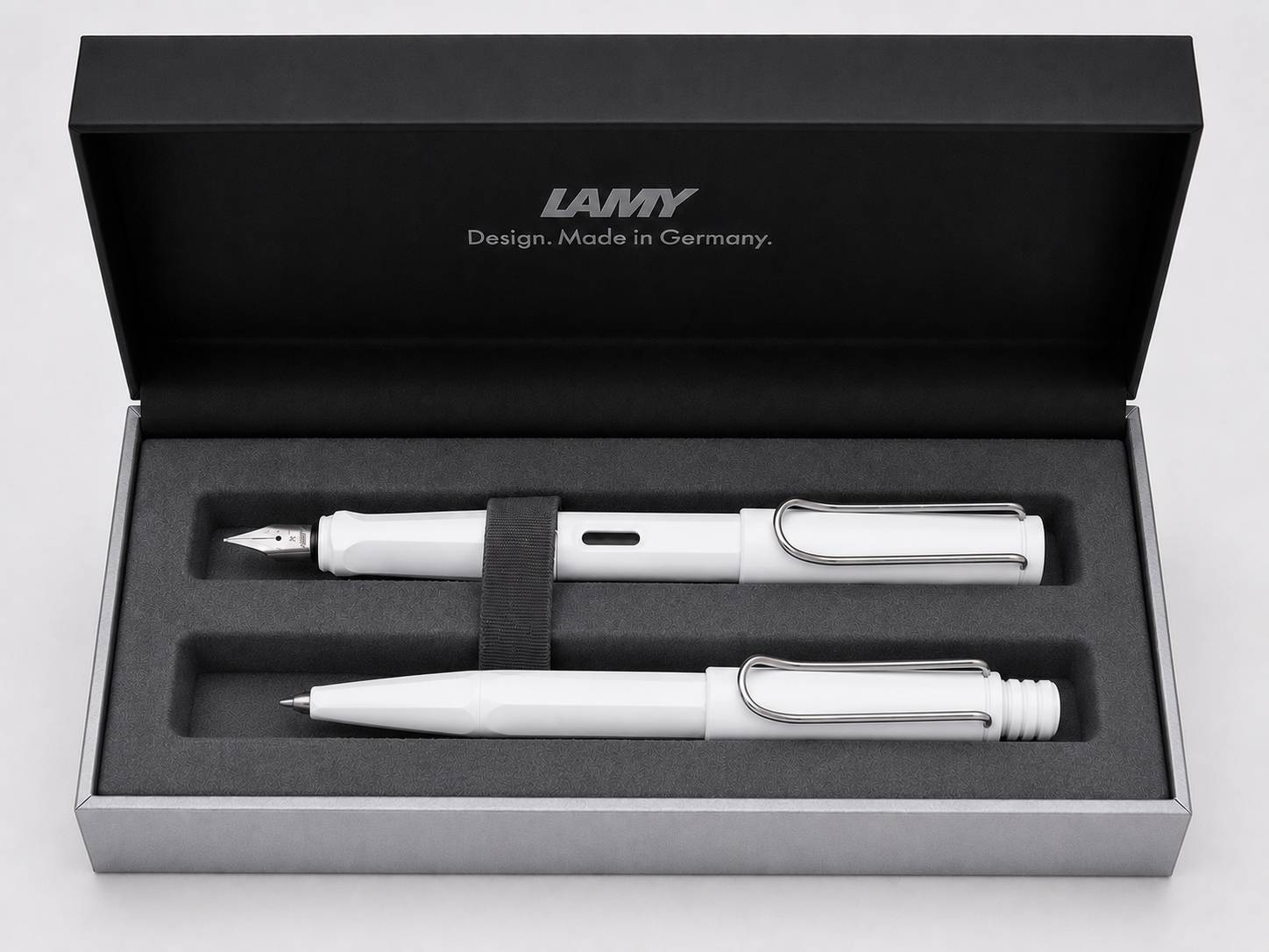 ست خودکار و خودنویس LAMY لامی Safari سافاری بدنه سفید نوک M
