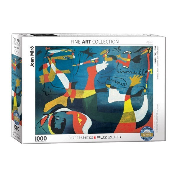پازل 1000 تکه پرستو عشق اثر خوان میرو (6000-0589) طرح Swallow Love