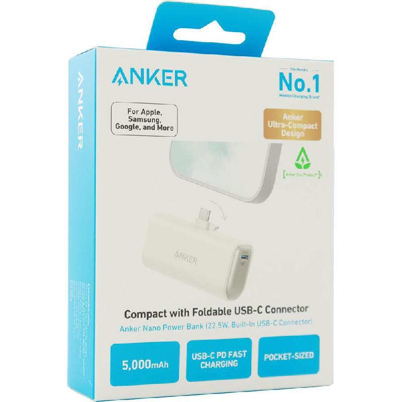 نانوپاوربانک انکر 5000mAh مدل A1653 (شیری)