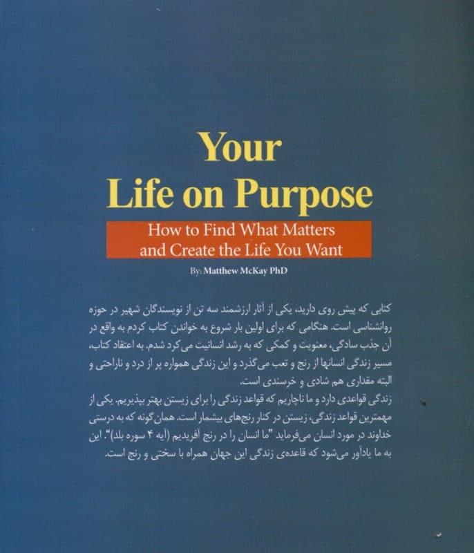 زندگی هدفمند (چگونه آنچه را که در زندگیتان مهم است بیابید و آنچه را که میخواهید خلق کنید)