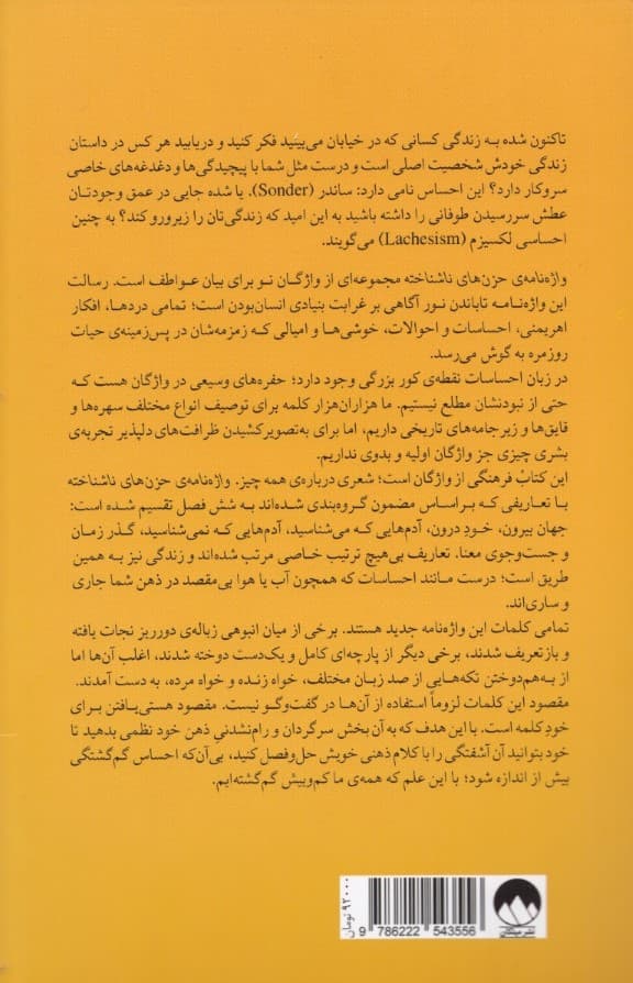 واژهنامهی حزنهای ناشناخته