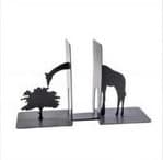 نگهدارنده کتاب فلزی طرح زرافه و درخت