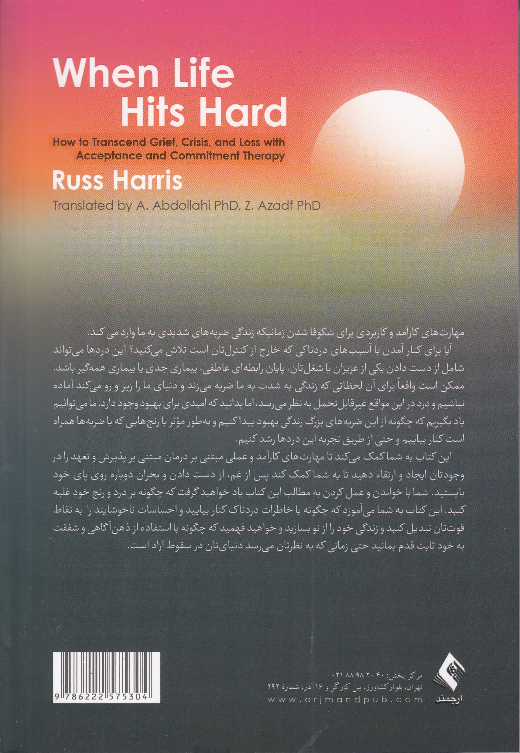 وقتی که رسد غمی به اندازه کوه (چگونه با درمان پذیرش و تعهد بر غم بحران و فقدان چیره شویم)