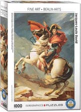 پازل (6000-5889) 1000 تکه ناپلئون در حال عبور از آلپ اثر ژاکلویی داوید Napoleon Crossing the Alps