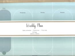 دفتر برنامه ریزی (پلنر هفتگی،WEEKLY PLANNER)،(کد 861)
