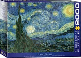پازل 2000 تکه شب پرستاره اثر ونسان ونگوگ (8220-1204) طرح Starry Night