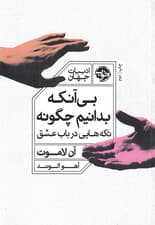 بیآنکه بدانیم چگونه (تکههایی در باب عشق)