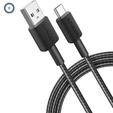 کابل شارژ Anker 322 USB-A to USC Type-c به طول 09 متر (مشکی)