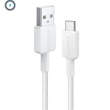 کابل شارژ Anker 322 USB-A to USC Type-c به طول 09 متر (سفید)