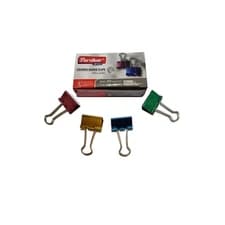 گیره دوبل رنگی پارسیکار سایز 25 (بسته 12 عددی)