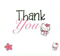 استیکر دات کارت (Thank You) طرح گل