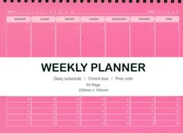 دفتر برنامهریزی مدل weekly planner کد 3153