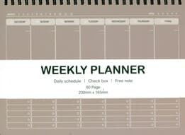 دفتر برنامهریزی مدل weekly planner کد 146