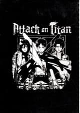 دفتر یادداشت بی خط (ATTACK ON TITAN:حمله به تایتان)،(سیمی،کاغذ مشکی)